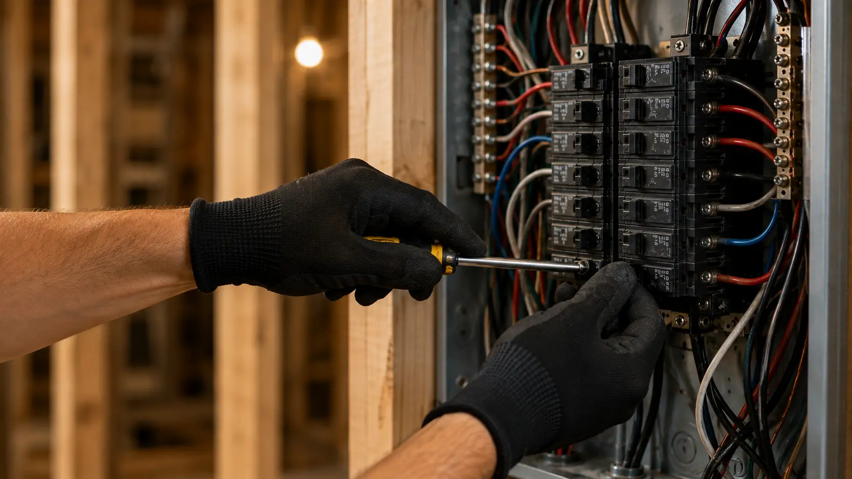 Licensed electrician from ClearVolt Electric working in Etobicoke